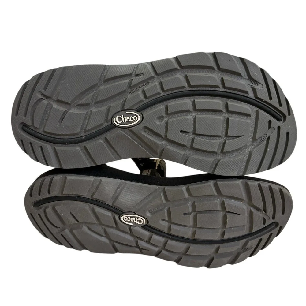 Chaco ZX/2 Dual Strap Classic Sandal Women Sz 7 Geometric Black & White Bohemian - Picture 8 of 9